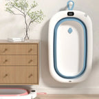 بانيو استحمام للبيبي قابل للطي بشاشة قياس درجة الحرارة ومصرف للمياه من متجر صغيرك
Foldable Baby Bathtub with Temperature Display & Drain Plug