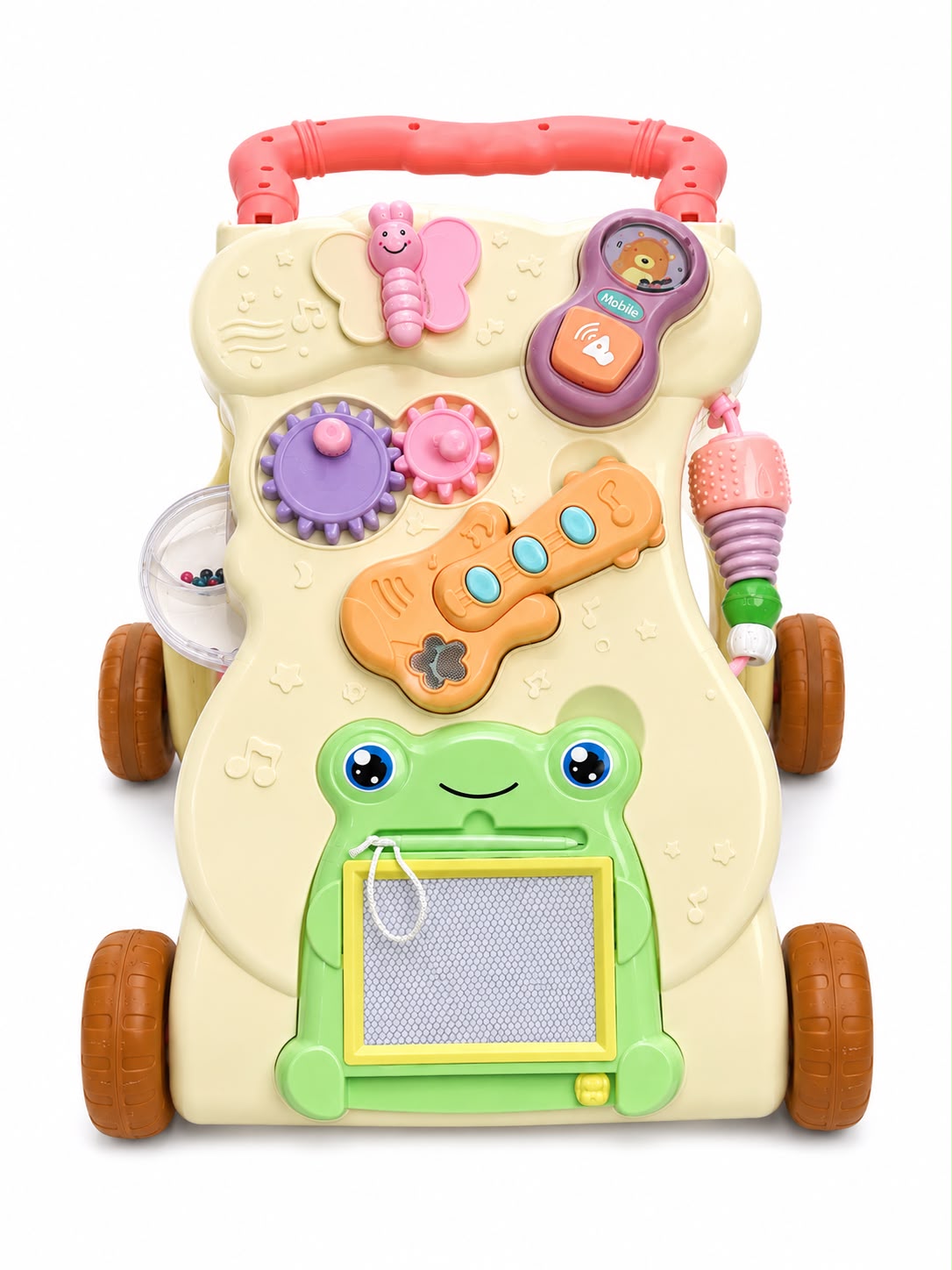 مشاية دفع تفاعلية للبيبي مع سبورة رسم وألعاب موسيقية – من متجر صغيرك
Interactive Baby Push Walker with Drawing Board, Music & Activity Toys