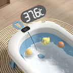 بانيو استحمام للبيبي قابل للطي بشاشة قياس درجة الحرارة ومصرف للمياه من متجر صغيرك
Foldable Baby Bathtub with Temperature Display & Drain Plug