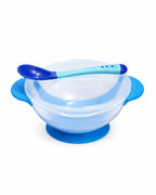 طبق طعام للبيبي بقاعدة شفط مع غطاء ومعلقة – مانع للانزلاق Baby Suction Bowl with Lid & Spoon – Non-Slip Feeding Set