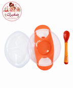 طبق طعام للبيبي بقاعدة شفط مع غطاء ومعلقة – مانع للانزلاق Baby Suction Bowl with Lid & Spoon – Non-Slip Feeding Set